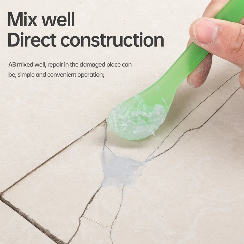 Patch tile cracks ceramic glaze repair agent fast-drying ceramic tile repair agent broken floor tile patch pothole paste