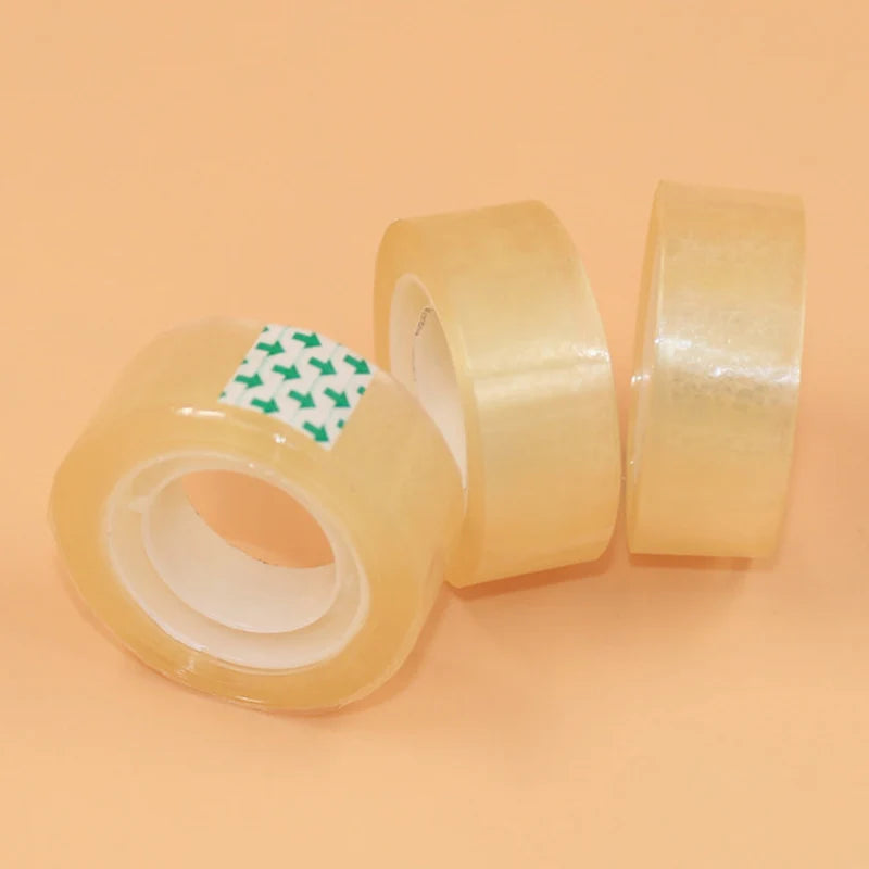Transparent Tape Office Tape for Home and School Multifuntion High-viscosity Adhesive Tape Refills Wrapping Tape Roll
