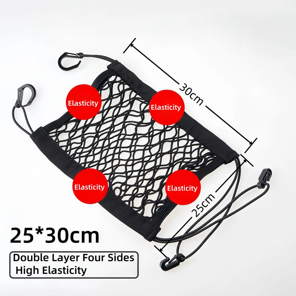 Car Storage Net Bag Between Seats Car Divider Child Safety Net Pet Barrier Elastic Expandable Mesh Bag Car Accessorie Interior