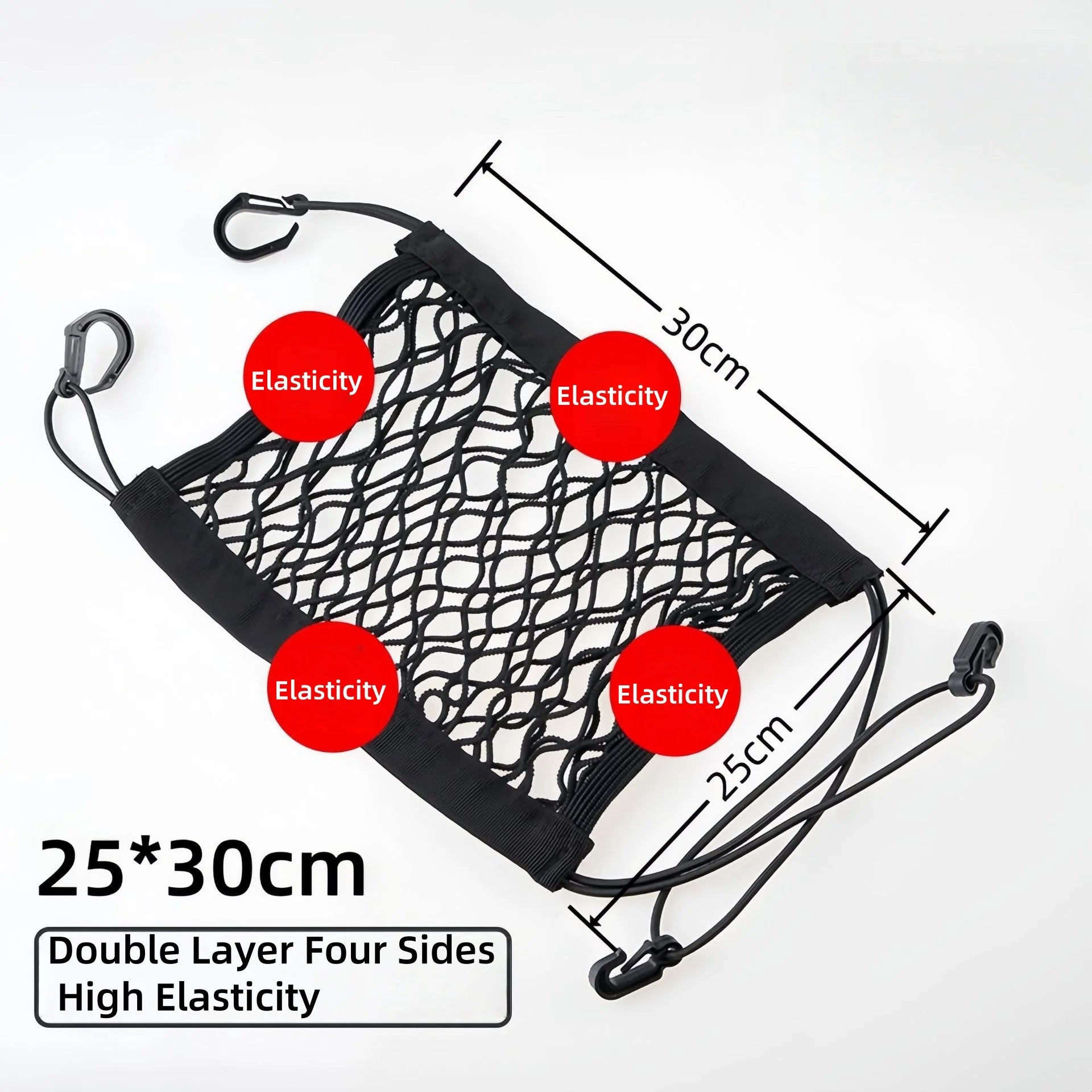 Car Storage Net Bag Between Seats Car Divider Child Safety Net Pet Barrier Elastic Expandable Mesh Bag Car Accessorie Interior