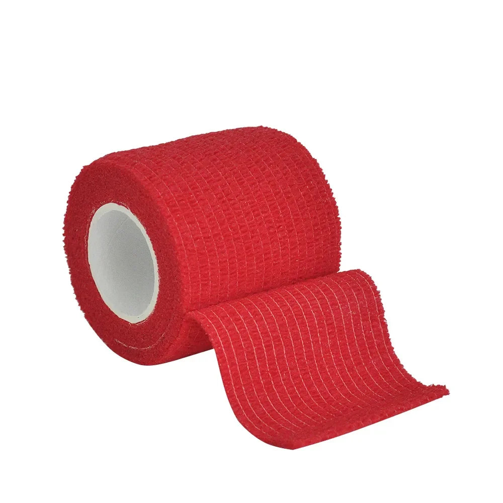 1/6roll 2.5/5/7.5/10cm*4.6m Non Woven Elastic Self Adhesive Bandage Cohesive Bandage for Sports Fixing Finger Wrist Leg