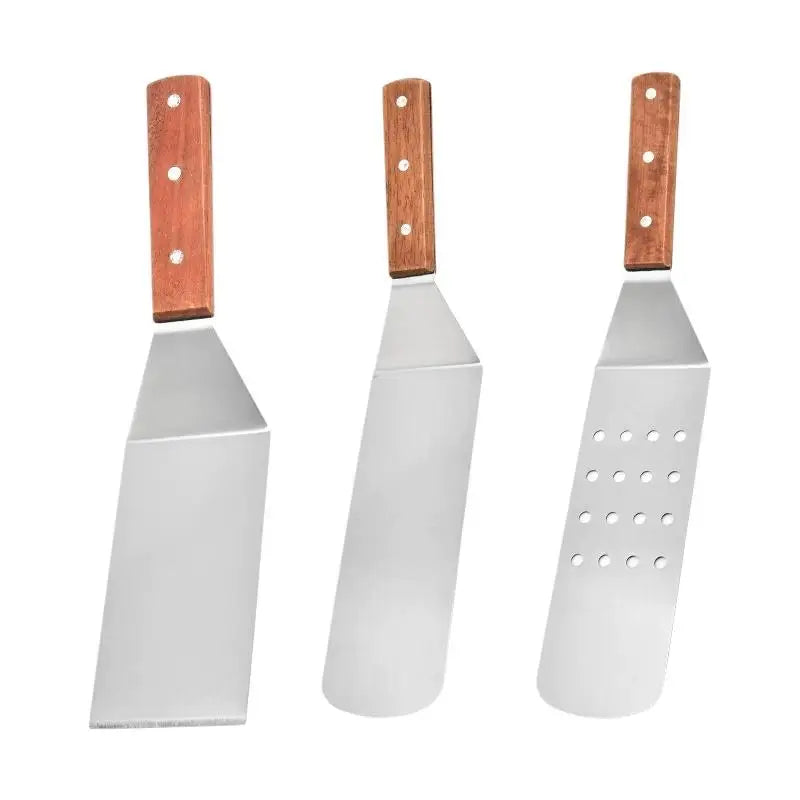 Stainless Steel Spatula And Grill Scraper Non Stick Durable Barbecue Cooking Tools Pizza Shovel Pancake Beef BBQ Utensils
