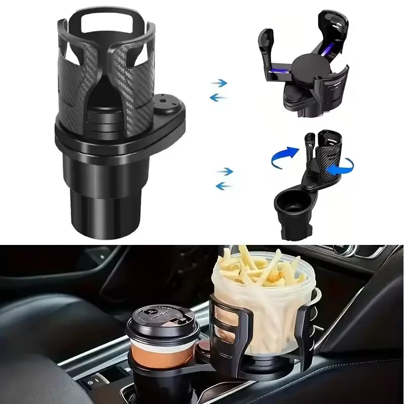 Multifunctional Car Cup Holder Drink Bottle Mount Adjustable Expandable Vehicle Cup Saving Holder Car Dual Cup Beverage Rack
