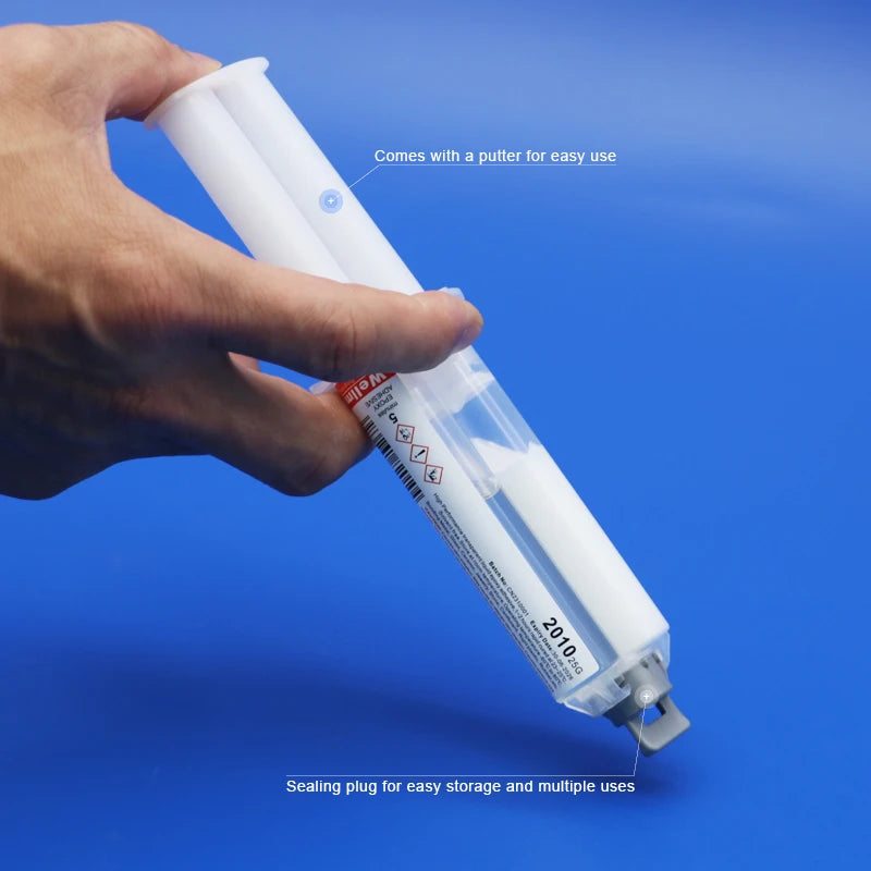 2010 White Epoxy Resin Rapid AB Glue Home-appliance Repatch 25g Luquid Applicator 2 Component 5Minutes Fast Cured Epoxy Adhesive
