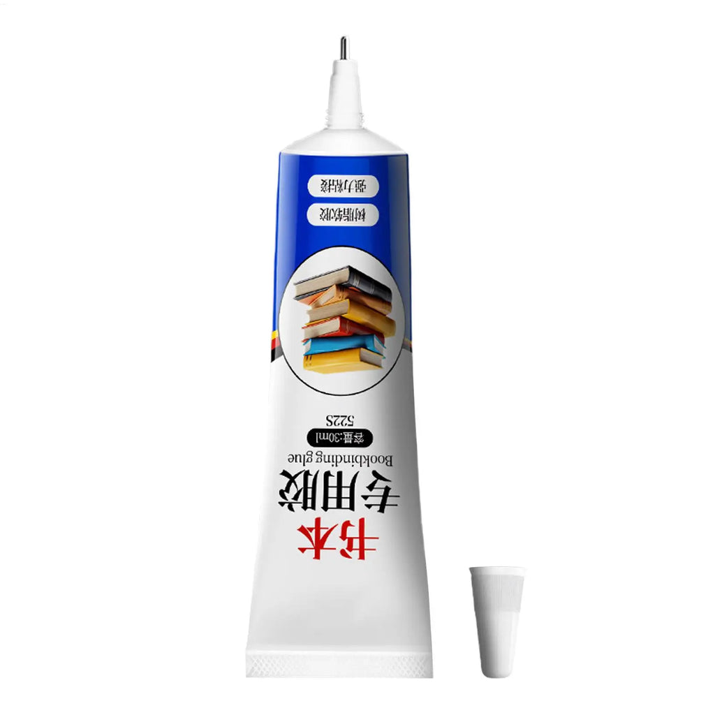 DIY Multipurpose Flexible Clear Book Glue 30ML Strong Adhesive Paper Repair Glue Durable Craft Glue for Book Binding Envelopes