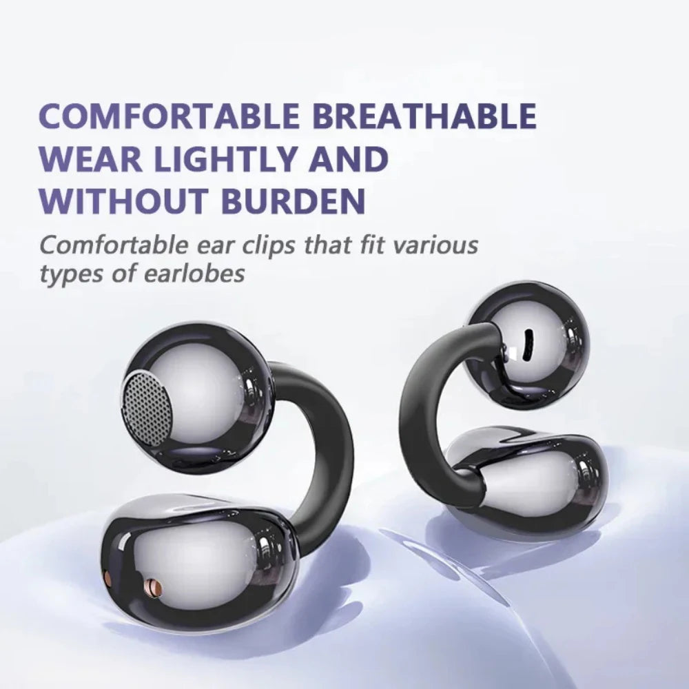 2026 New Clip-on Sports Headphones OWS Wireless Silicone Earphones Universal For Android Ios Smartphone With Mic Gaming Headset