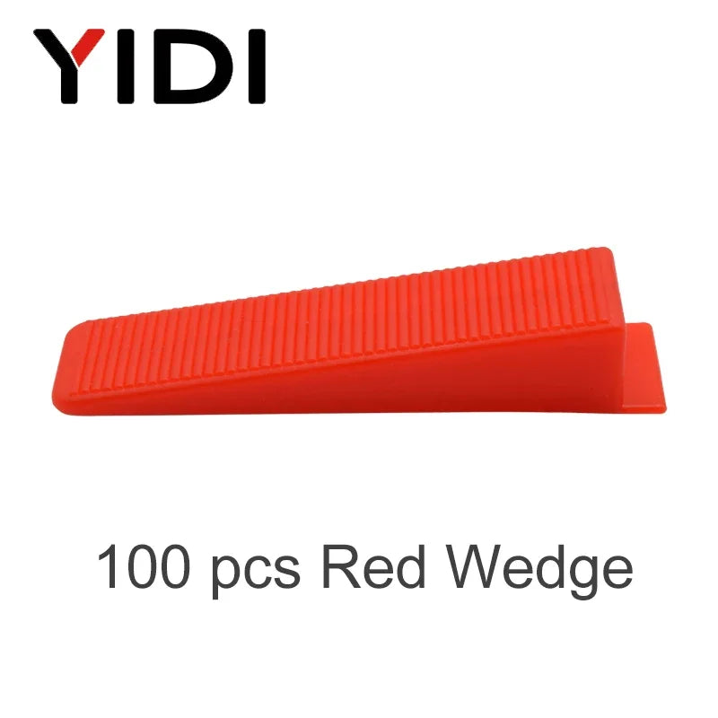 100pcs 1/1.5/2/2.5/3mm Ceramic Tiles Leveling Clips Tile Leveling System Wall Floor Tile Spacer Wedge Tiling Levler Tool Piler
