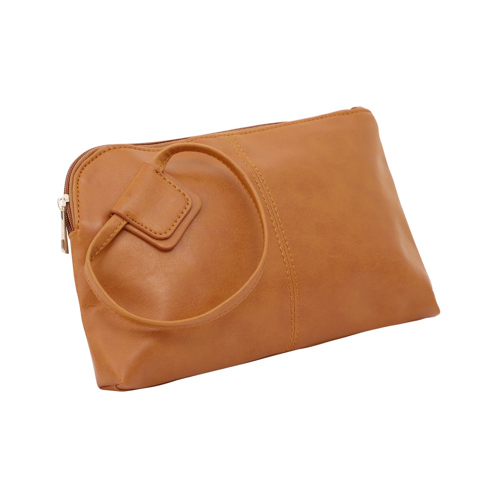 Wristlet Clutch Purses For Women Vegan Leather Premium Evening Bag With Round Handle Large Zipper Bracelet Fashion Luxury Wallet