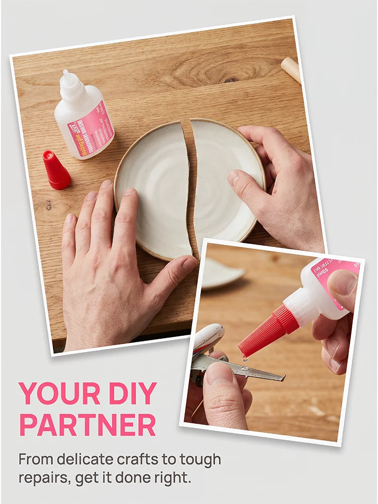 Multipurpose Welding Glue, Weather-Resistant Oil-Based Super Glue, Anti-Crack High Viscosity Adhesive for Indoor and Outdoor Use