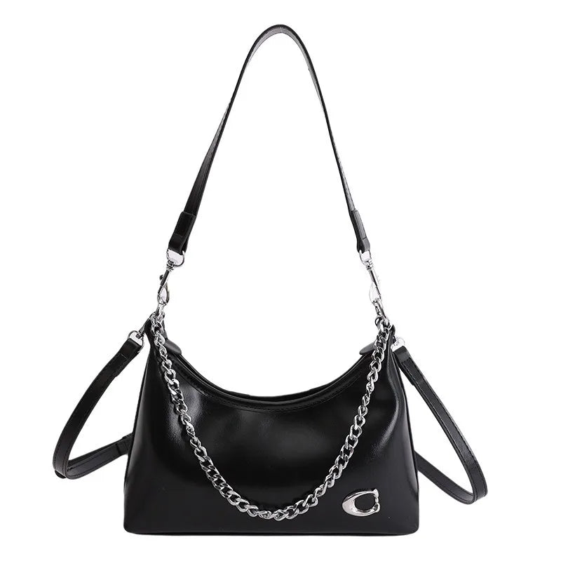 Retro and Simple Portable Jiaozi Bag Women's Spring 2026 New High-grade Textured Wild Shoulder Messenger Bag Gift for Girls.