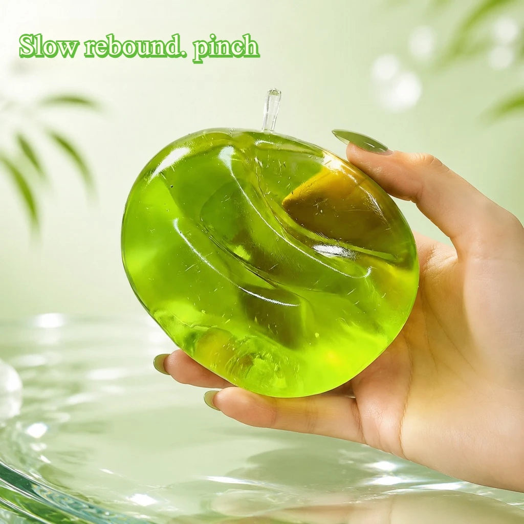 Premium Material Aesthetic Realistic Apple Squishy, Super Soft Slow Rebound Fidget Toy for Adult Stress Relief Gift for Friends