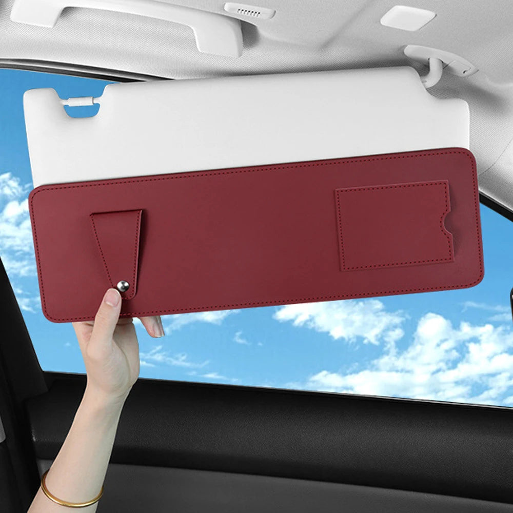 Car Sun Visor Extended Storage Board Car Window Multi-functional Sunshade Extension Board Can Store Glasses Card Car Accessories
