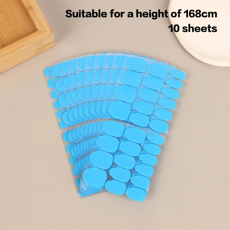 10Pcs False Nail Glue 24 Pills/Sheet UV Double Side Adhesive Tape Glue Sticker For Fake Nails Tips Clear Jelly Pad Press Tool