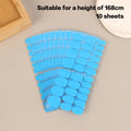 10Pcs False Nail Glue 24 Pills/Sheet UV Double Side Adhesive Tape Glue Sticker For Fake Nails Tips Clear Jelly Pad Press Tool