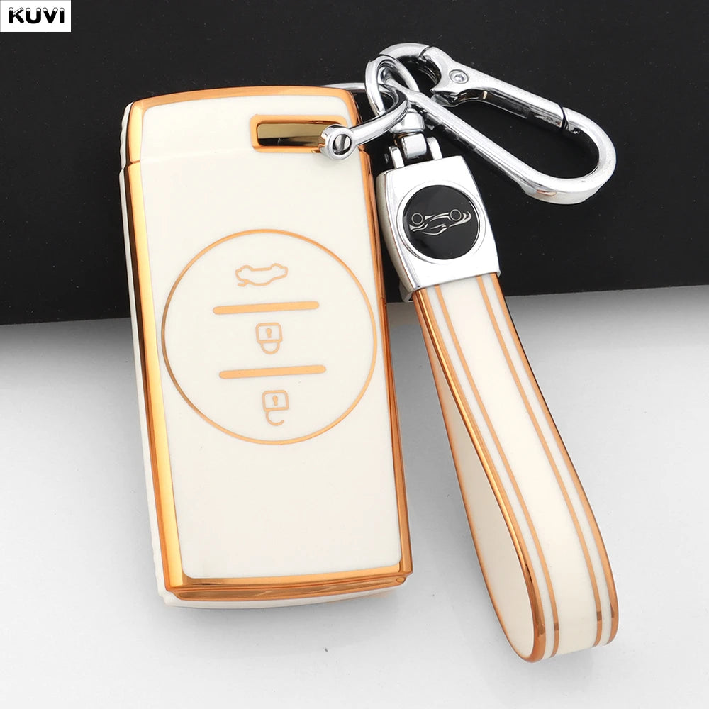Pink TPU Car Remote Key Case Cover Fob Keychain Shell For Chery Tiggo 7 pro 8 Pro Exeed Tiggo 2 3x Arrizo 5 Pro Gx 5x EQ7 2021