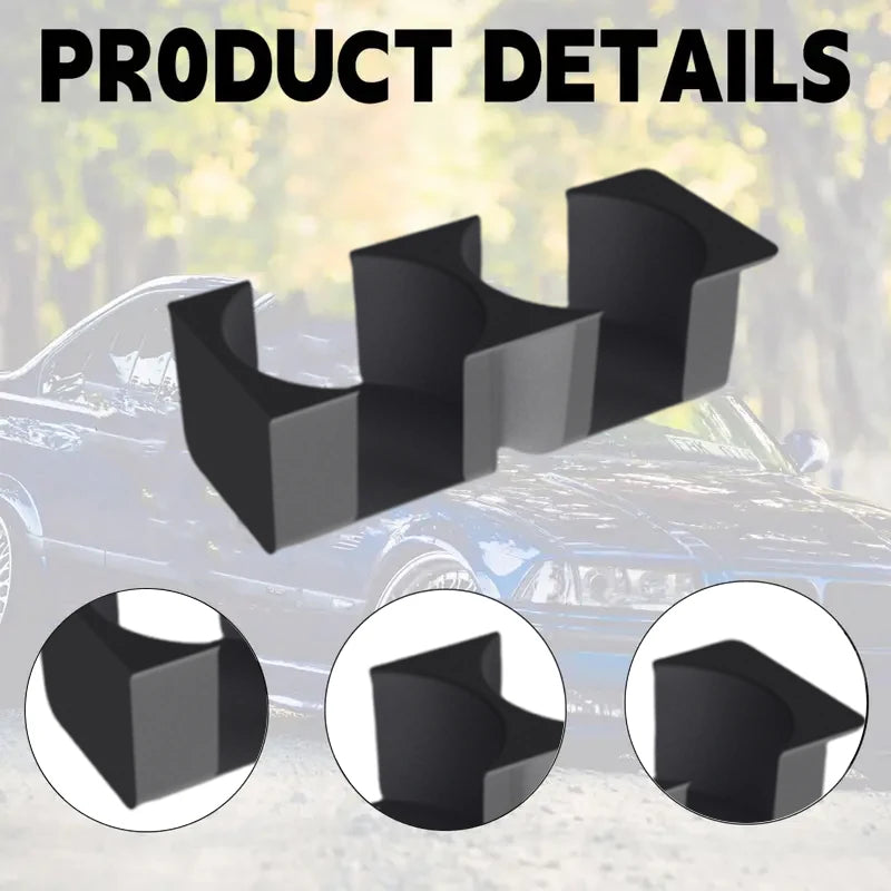 For BMW E36 Dual Cup Holder Storage Box Beverage Coffee Car Cup Holder Durable Grip Upgraded Car Interior Accessories Black