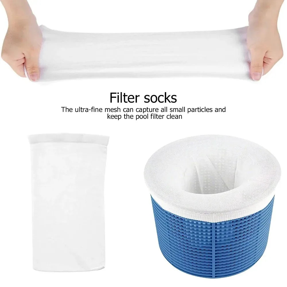 2026 new Pool Skimmer Socks Household Perfect Savers Nylon Mesh Design for Filters Baskets Skimmers Swimming Pool Accessories