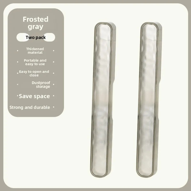 Toothbrush storage box, household carry-on water ripple travel compact portable toothpaste toothbrushes dust storage box