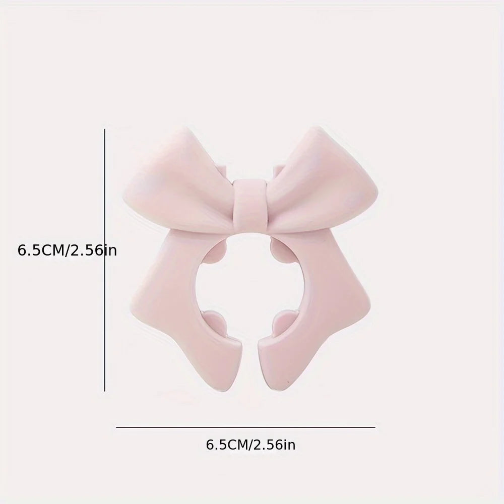 Bow Silicone Spatula Rack Multi-function Pot Clip Bowknot Anti Scalding Overflow Spatula Holder Spoon Rests Kitchen Gadgets