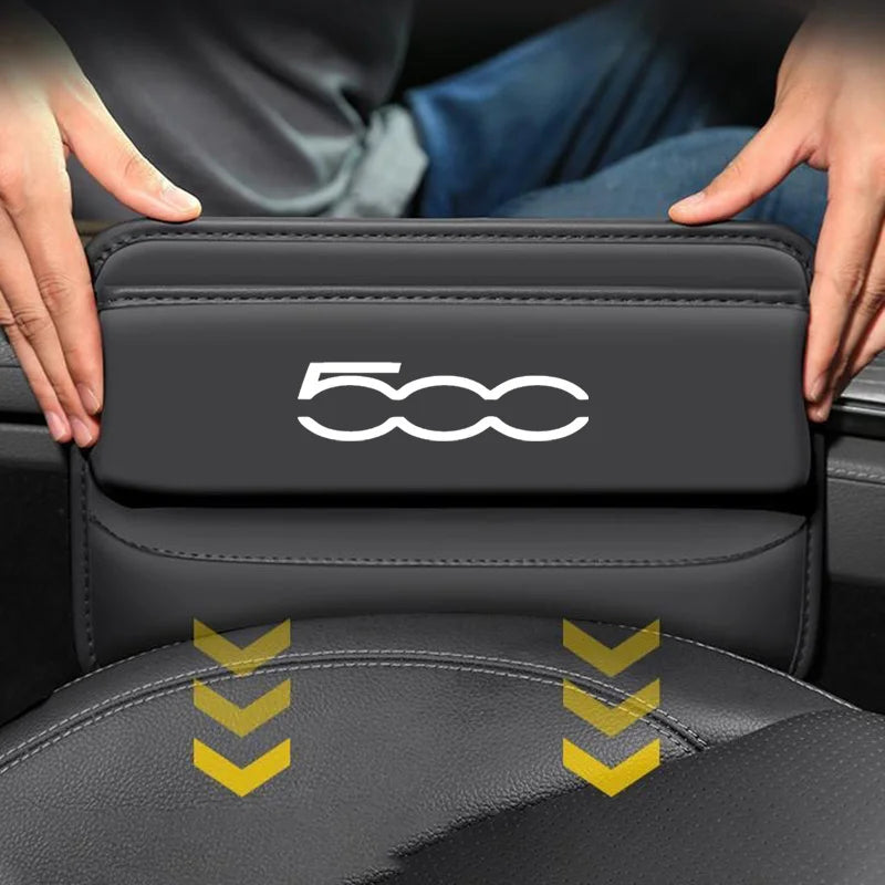 Car Special Seat Crevice Storage Box Seat Slit Catcher Organizer For Fiat 500 500C 2012 500X 500L Sport car accessories interior