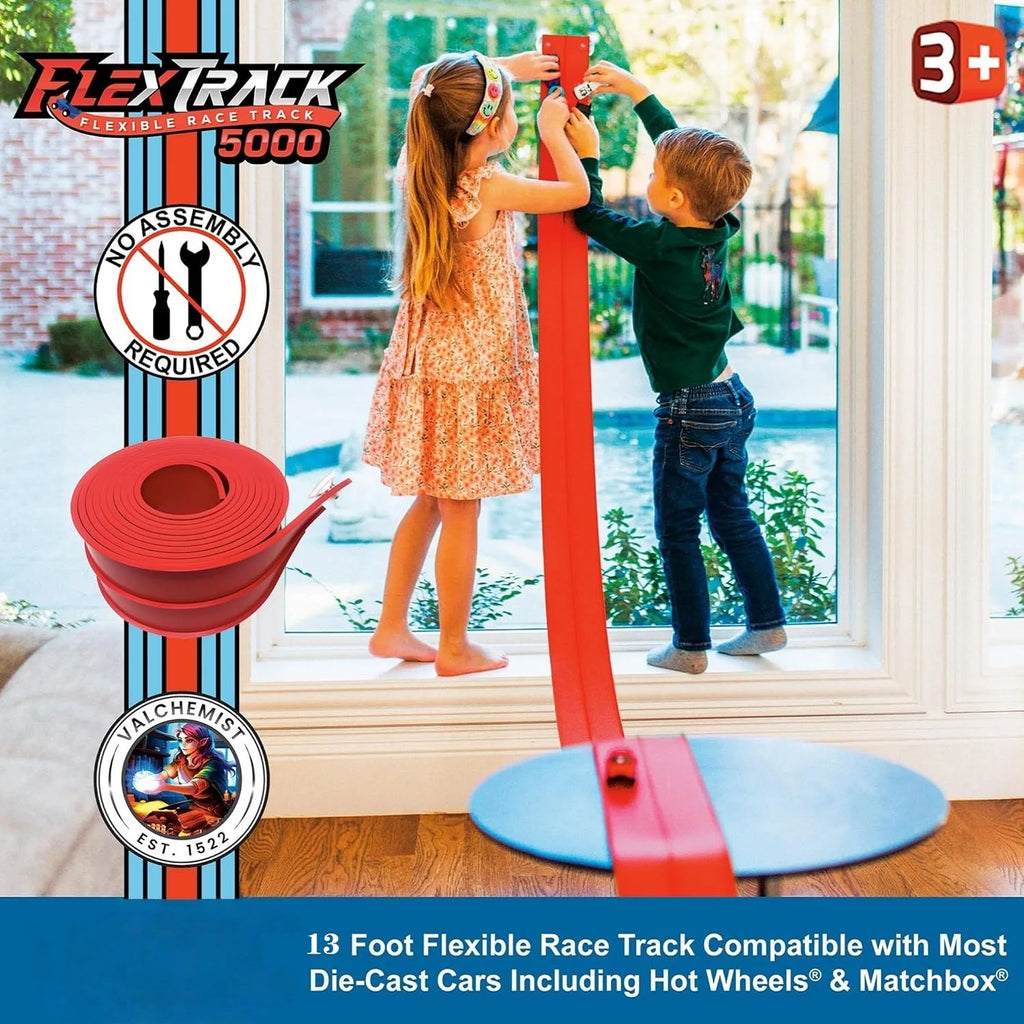 DIY Assembled Soft Track Car with Inertia Return for Kids  Rolls Up Portable DIY Racetrack Birthday Gifts for children