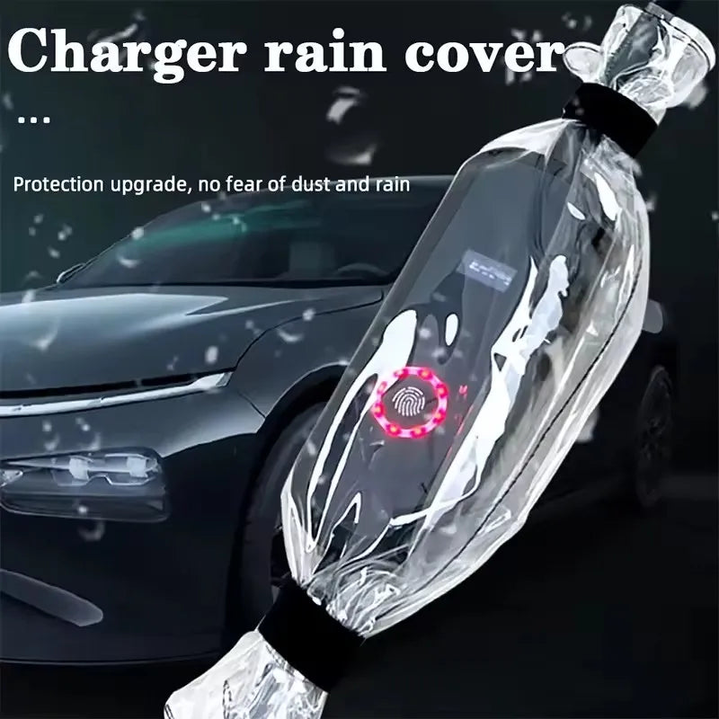Waterproof Charger Rain Cover Electric Car Dustproof Control Box Waterproof Bag Plug Row Motor Vehicle Plug Protector Outdoor