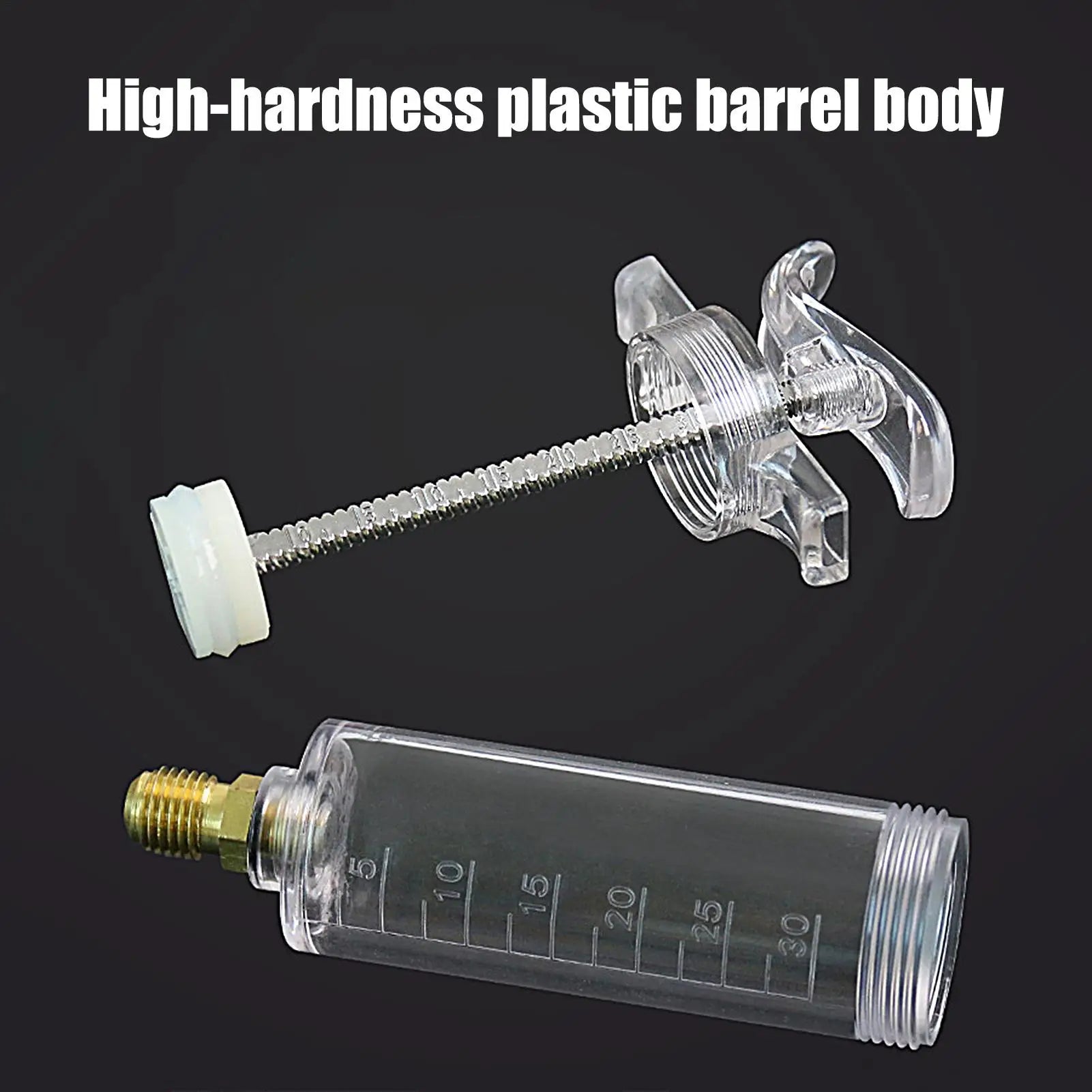 Car A/C Oil&Dye Injector 1Oz with R134A Low Side Quick Coupler Adapter 1/4 Air Conditioning Oiler Injection Syringe Repair Tools