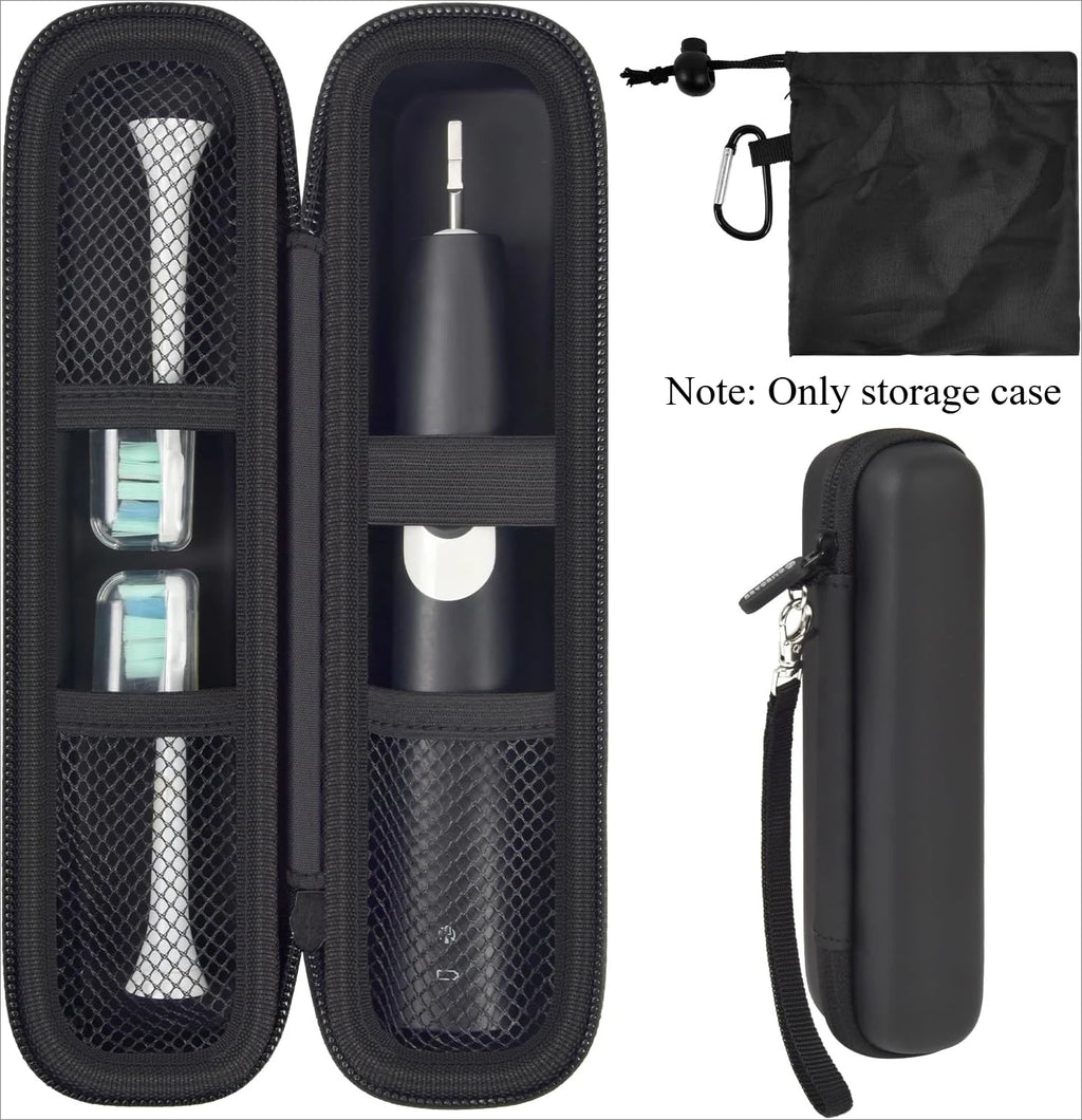 （CASE ONLY)Toothbrush Travel Hard Case Compatible with Oral-B Pro 1000, 2000, 3000, 3500, 1500/ for Philips Sonicare ProtectiveC