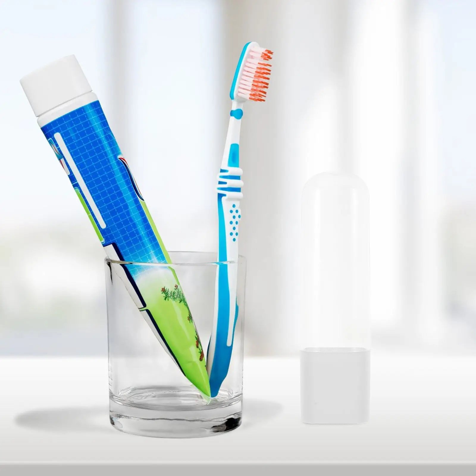 Flosser Tip Holder for Travel Portable Storage Case Electric Flosser Nozzle Container Sleek Firm Plastic Travel Accessory