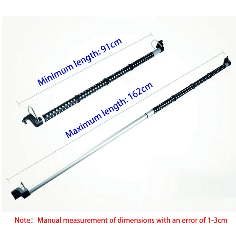 RV Car Hanger On-board Telescopic Clothes Drying Rod for Car Travel Luggage Self Driving Product Clothes Coats Bags Rack