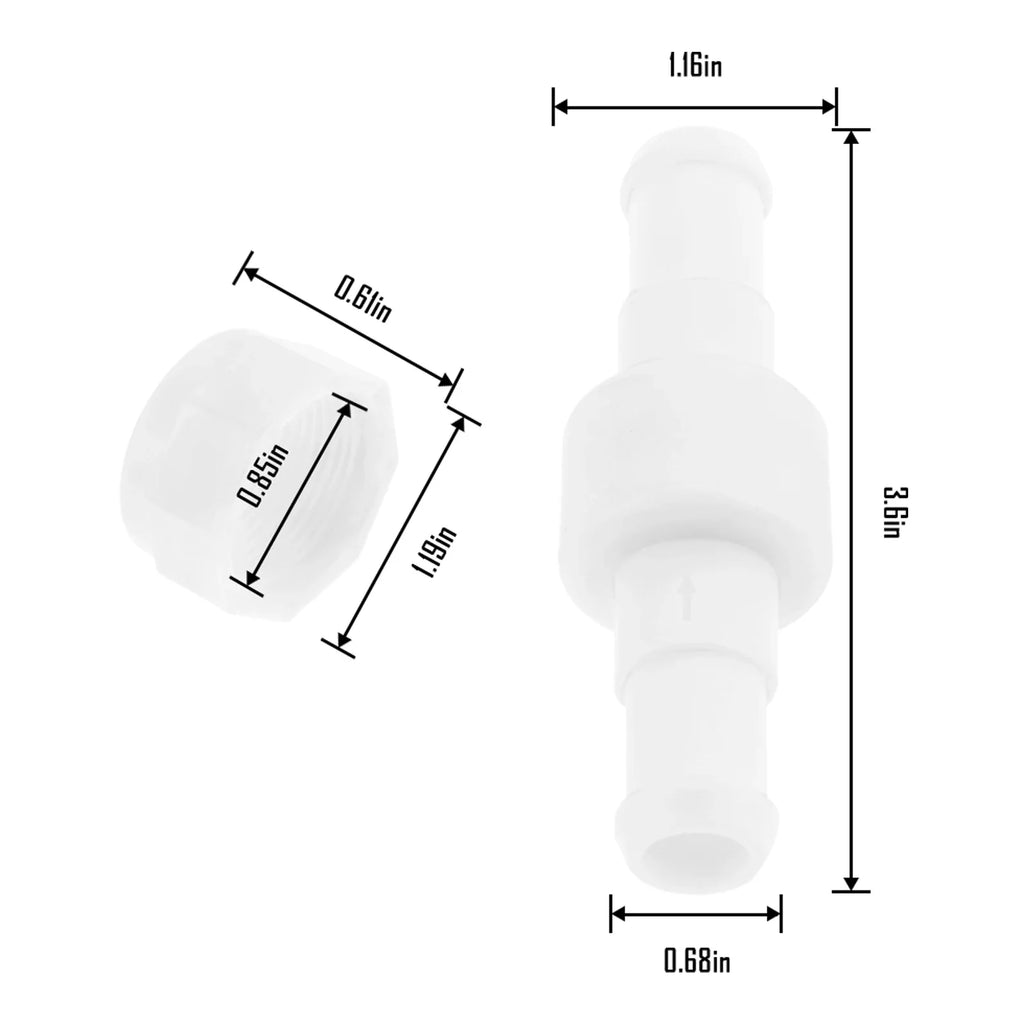 3kits D20 Hose Swivel D15 Feed Hose Nuts fit for Zodiac Polaris 180 280 380 480 PRO /3900 Sport/280 TankTrax Pool Cleaner Swivel