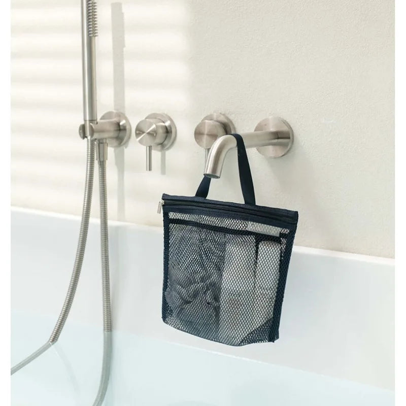 Mesh Toiletry Storage Bags Handbags Portable Travel