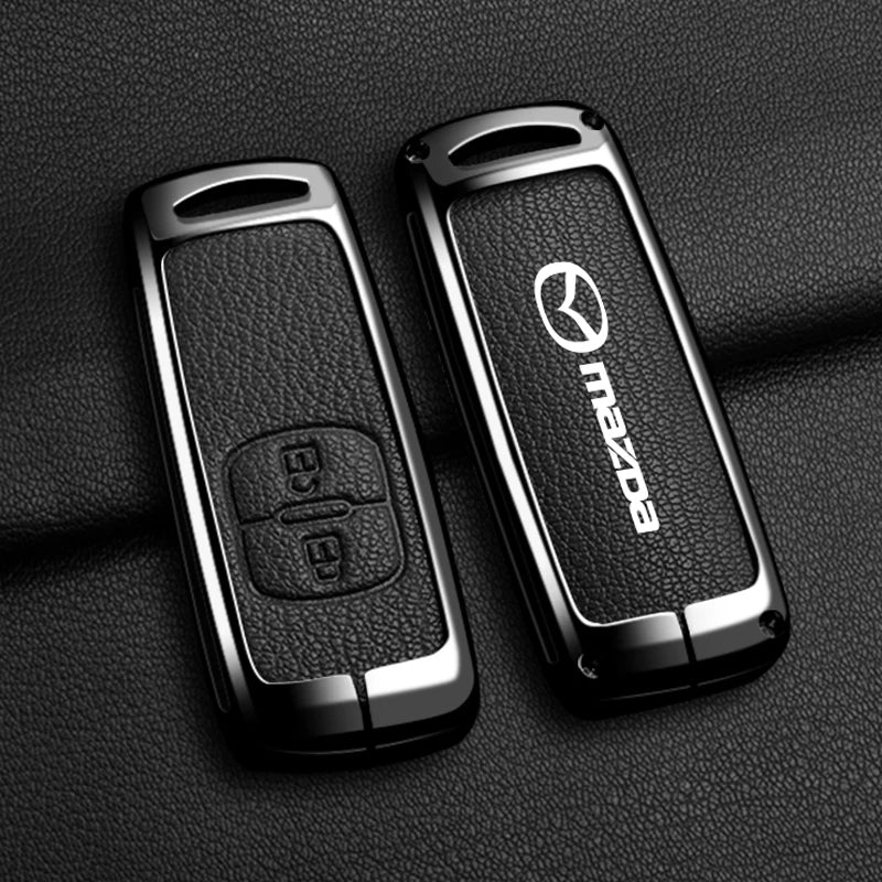 Zinc Alloy Car Key Holder for Mazda Axela Atenza 3 2 6 CX3 CX5 CX30 CX8 CX9 MX5 RX7 RX8 SKYACTIV Remote Protector Car Key Cover
