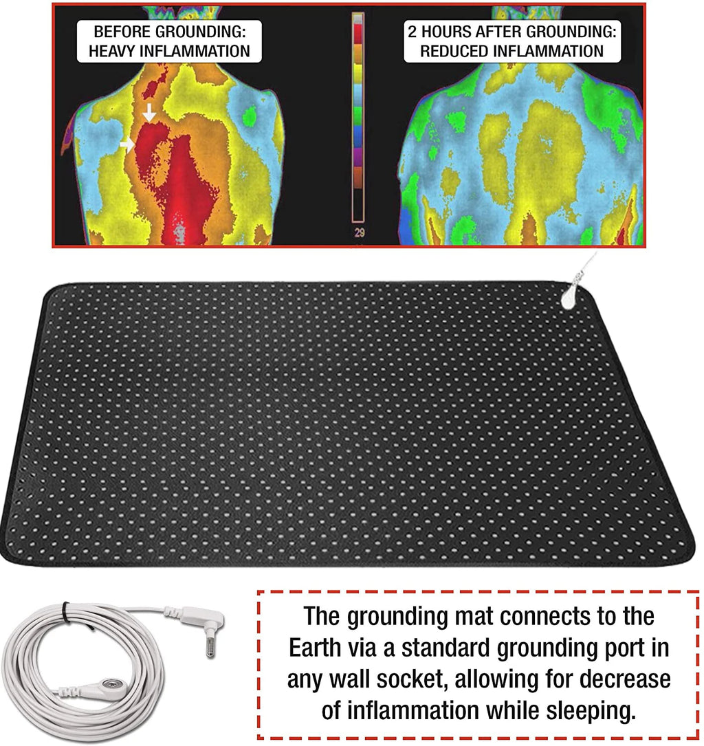 Earthing PU Sheet Premium Grounding Therapy Mats Breathable Conductive Pad Antistatic Improve Health