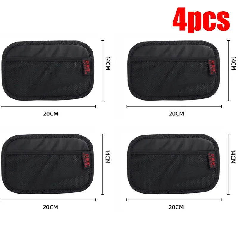 1-4pcs Car storage net bag, multi-functional storage net bag, car interior organizer, mobile phone key storage