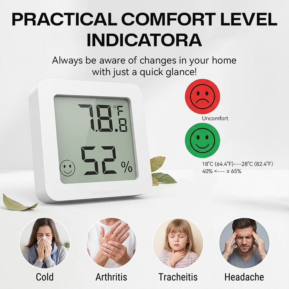 Temperature and Humidity Sensor With LCD Works with Tuya Bluetooth Google Alexa Voice Control Support Multi-mode Gateway Option