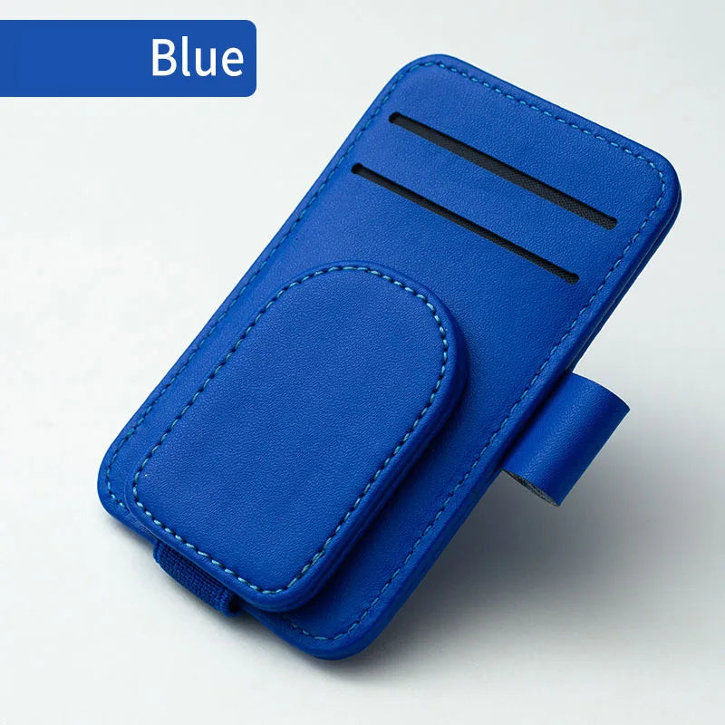 Car Mounted Multifunctional Glasses Clip Ticket Holder, Practical High-End Circular Eye Clip, Multifunctional Accessory