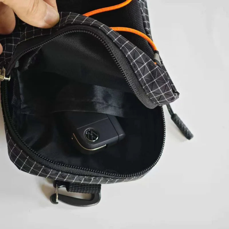Outdoor Backpack Attachment Storage Bag Nylon Ultralight Portable Phone Bottle Pouch for Mountaineering Hiking Travel Gear