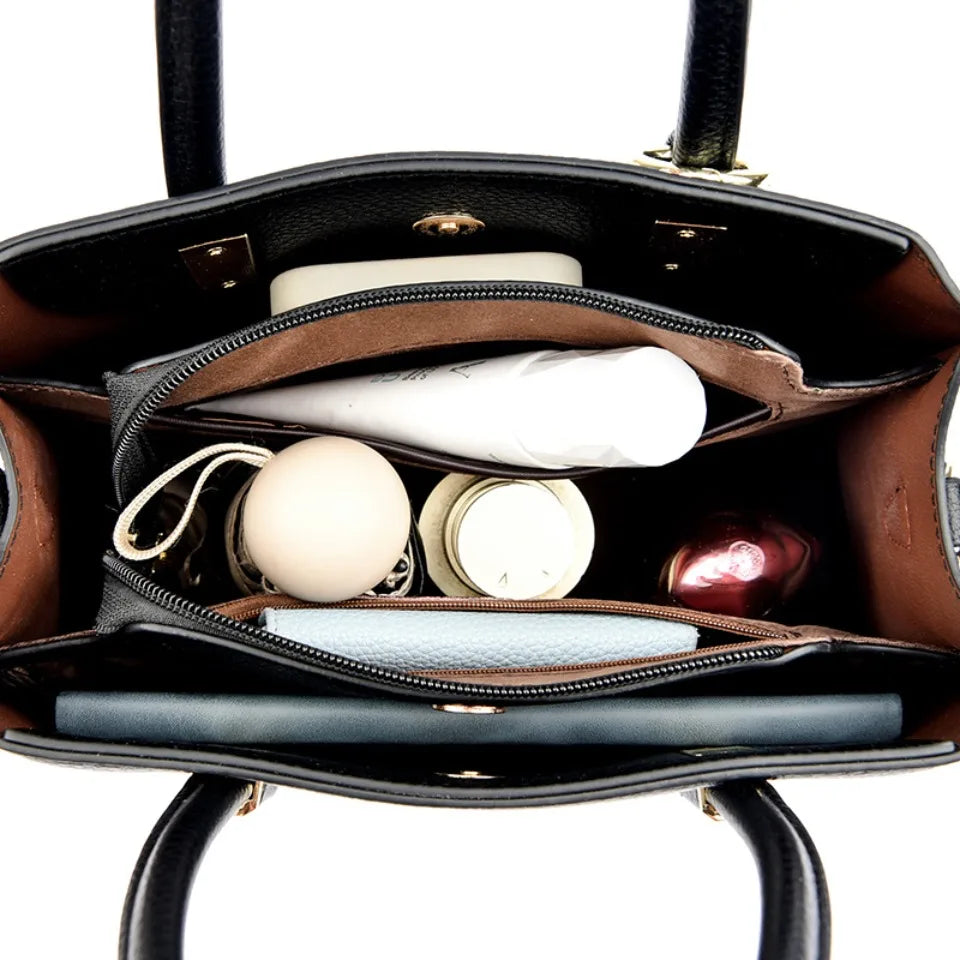 Genuine Brand Top Quality Leather Shoulder Crossbody Bags for Women Luxury Handbags Women Bags Designer Large Capacity Tote Bag