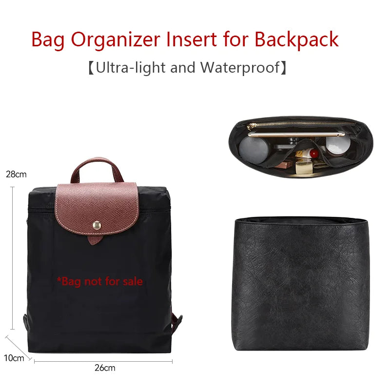 Bag Organizer Insert For Longchamp Backpack Waterproof Bag Insert Storage Lightweight Bag Support Dupont Paper Bag Accessories