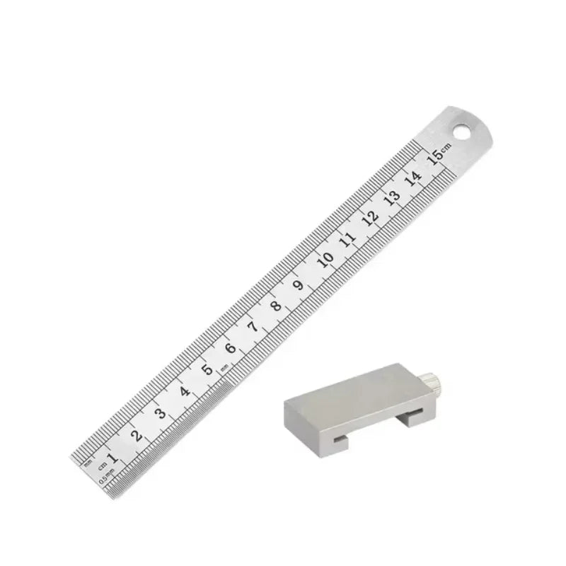 15/20/30/40cm Woodworking Dedicated Steel Rule Limiter Stop Block Adjustable Stainless Steel Position Locator Precise Measuring