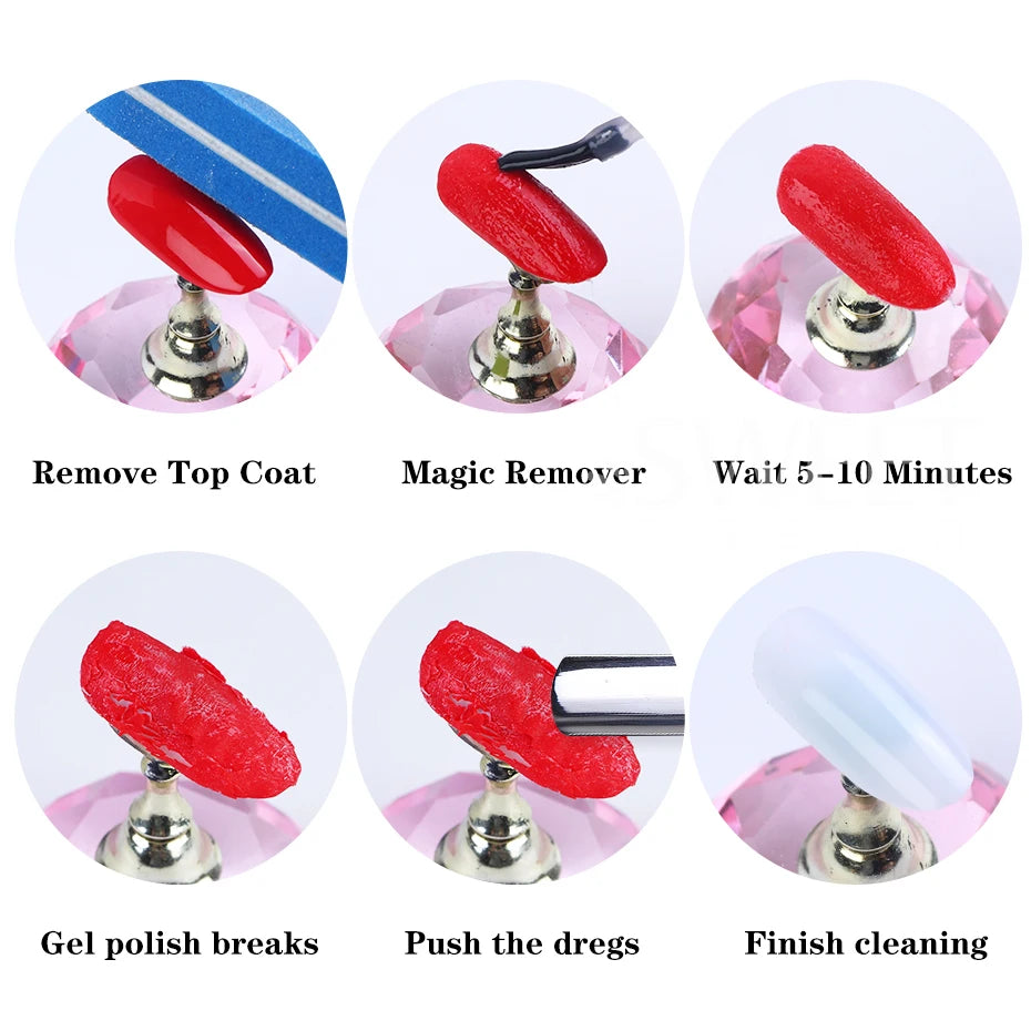 1/2/3pcs 15ml Nail Remover Burst Gel Polish Magic Fast UV LED Soak Off Function Gel Nail Art Removal Gel Varnish Manicure Tools