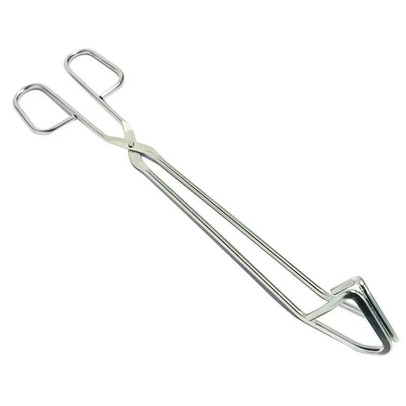 Heat Resistant Hollow-Out Barbecue Clip, Food Tongs, BBQ Accessories, Stainless Steel Material for Kitchen BBQ