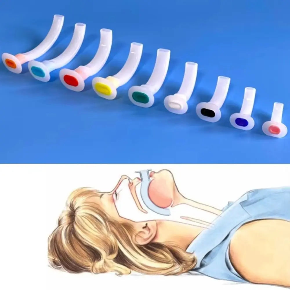Oropharyngeal Airway Disposable Airway Tube Color Coded Oral Air Way Air Tube Guide Smooth Edges Reduced Trauma