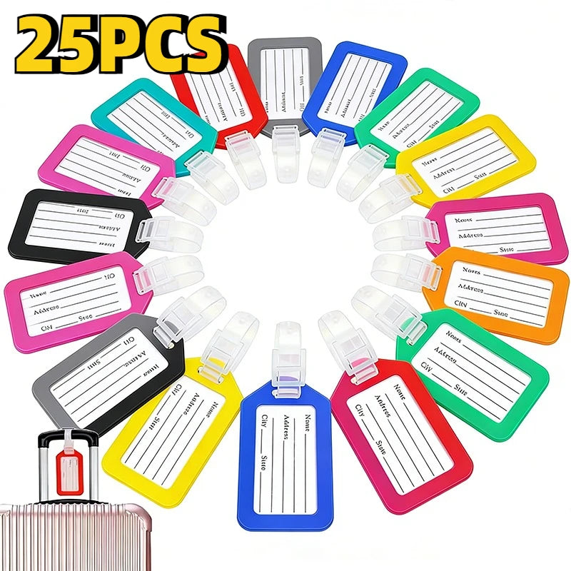 5/15/25PCS Luggage Tag Travel Tour Group Bag Luggage Tag  Airplane Boarding Labels Travel Accessories