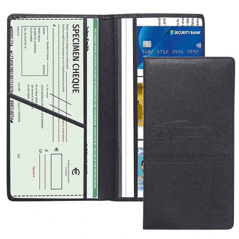 Simple Stylish Driver's License Car Registration Certificate Holder Document Cover Ticket Storage Anti Magnetic Card Bag