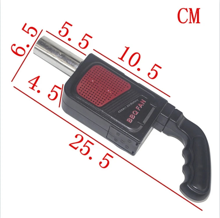 (No Battery) BBQ Cooking Fan for Outdoor BBQ Picnic Air Blower Point Carbon Good Helper Stove Picnic Cooking Fan Barbecue Tools