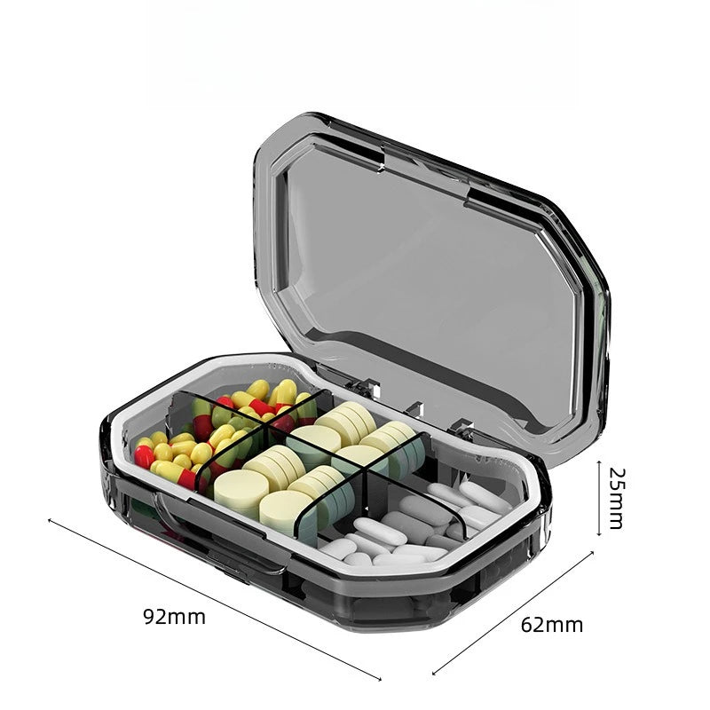 Travel Portable Mini Medicine Pills Boxes Drug Bins Pills Dispenser Pill Storage Box Tablet Pillbox Case Container Organization