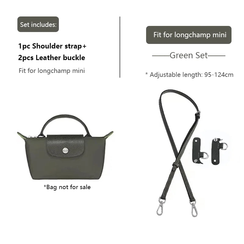 Leather Replacement Crossbody Bag Strap,Bag Shoulder Strap Fit for Longchamp Mini,Length-Adjustable Bag Strap,Bag Accessories
