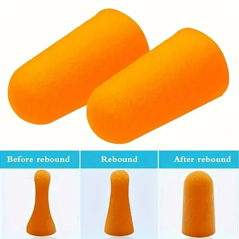 50/20/10 Pairs Anti Noise Earplugs Work Study Sleep Travel Aircraft Noise Reduction Soft Foam Earplugs Separately Packaged